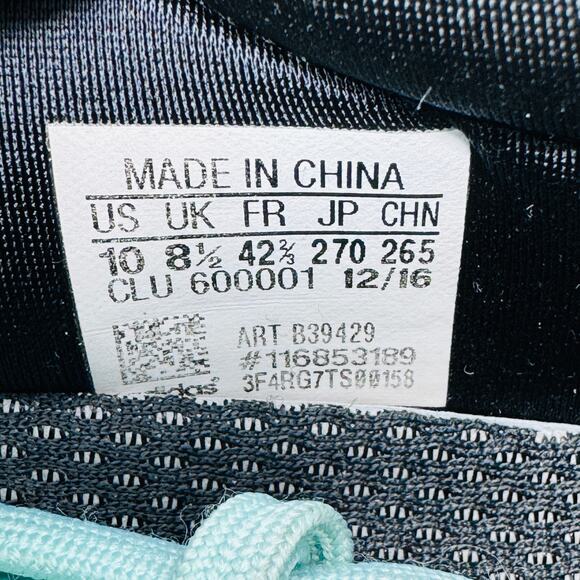 Adidas Alpha 3 Bounce‎ Running Shoes Sneakers B39429 Aqua Blue Womens Size 10 - Picture 11 of 11